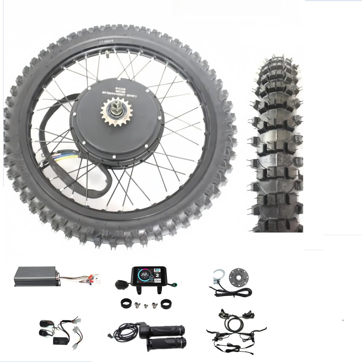 Ebike Conversion Kit 72V 3000W - Kit de conversión de rueda trasera