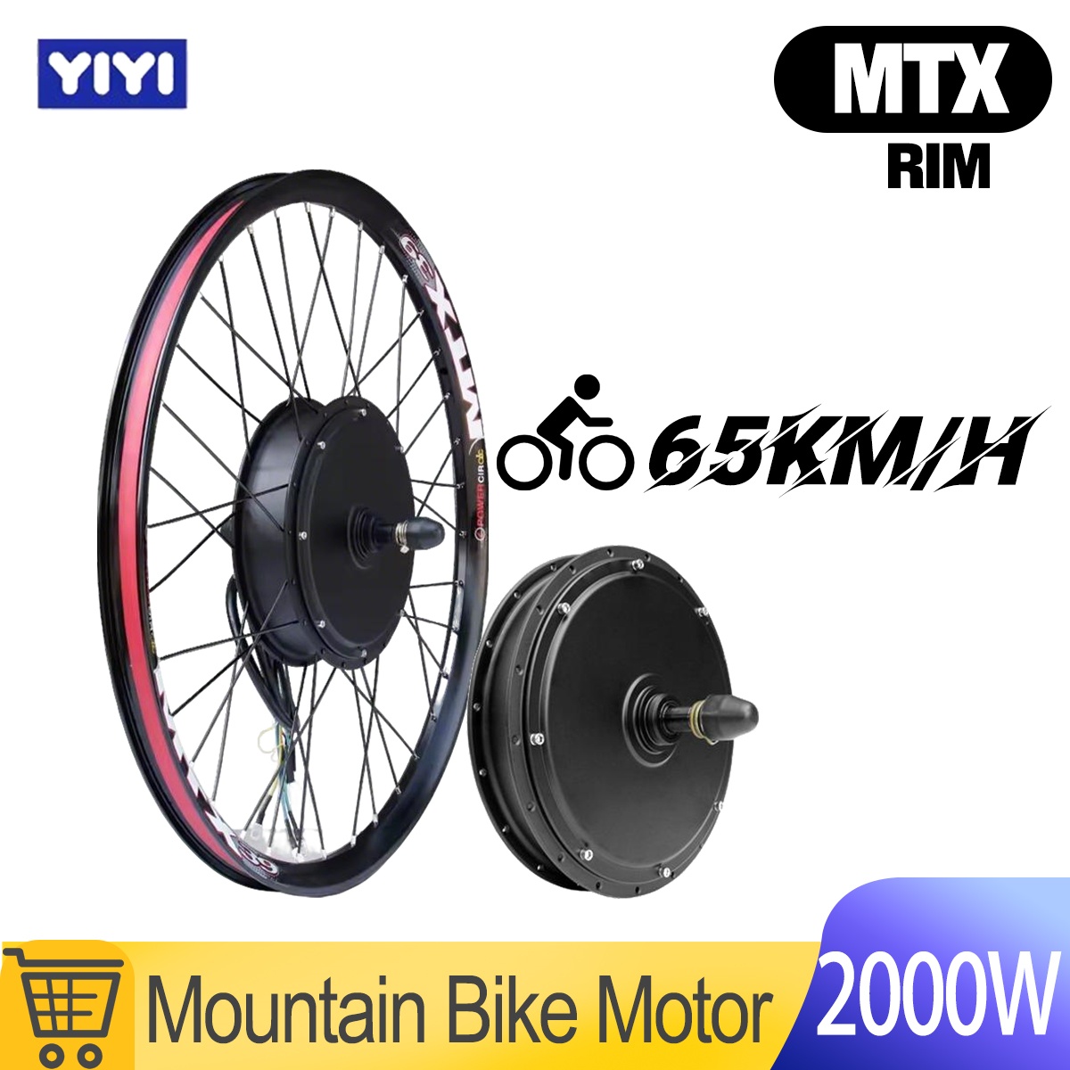 Ebike Conversion Kit 72V 3000W - Motor de Bicicleta Eléctrica MTX 48V52V