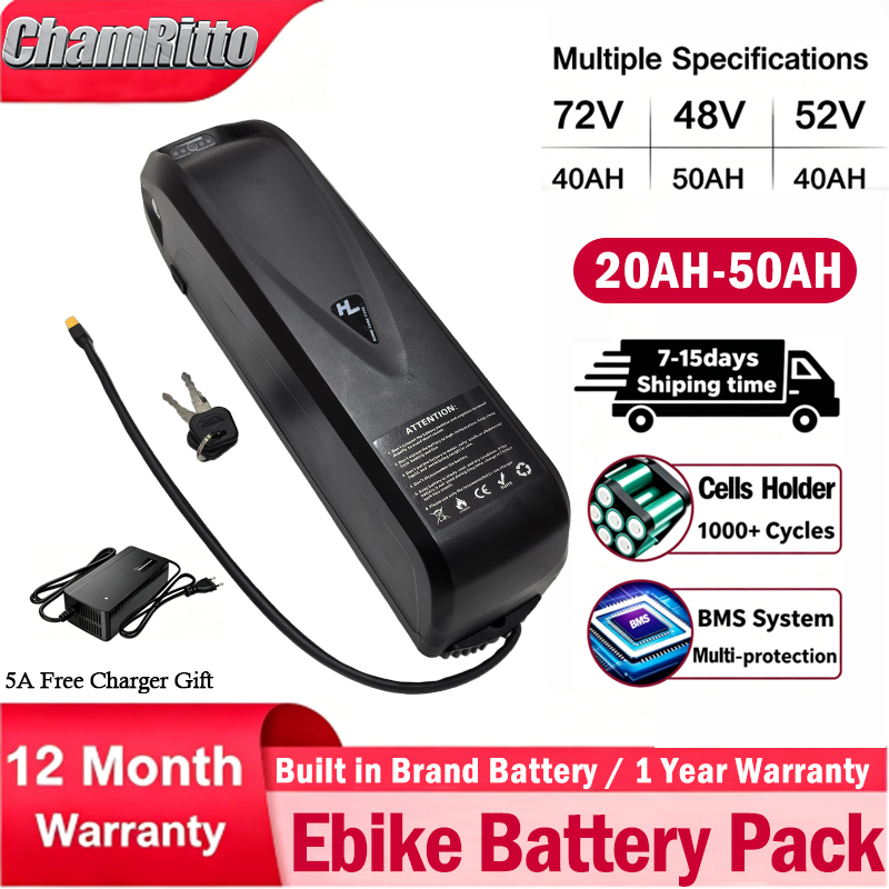 Ebike Battery 48V 20Ah Hailong - Batería para Bicicleta Eléctrica 72V60V 48V