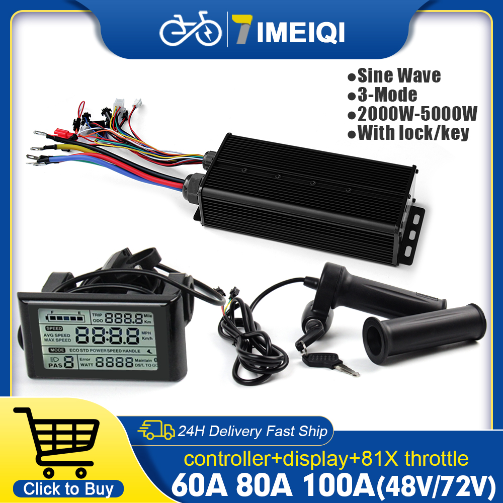 Sine Wave Controller 48V 72V 80A - Controlador de onda sinusoidal de 3