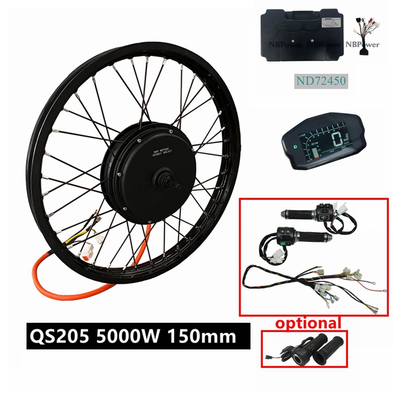 72V 5000W Hub Motor Kit - Kit de Bicicleta Eléctrica NBpower/QS205 V3