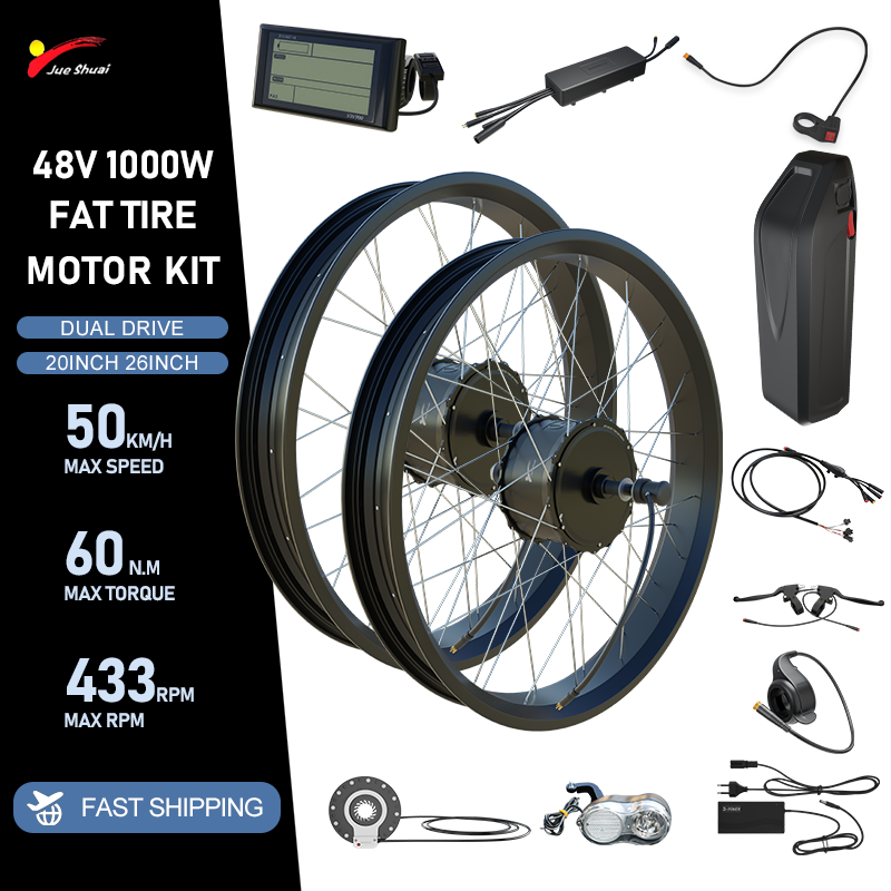 Fat Tire Ebike Conversion Kit 2000W - Kit de Conversión para Bicicleta Eléctrica