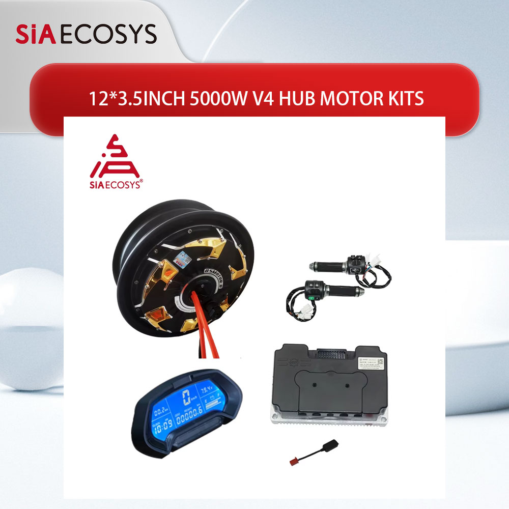 72V 5000W Hub Motor Kit - Motor QS de 12x3,5 pulgadas, 5000W,