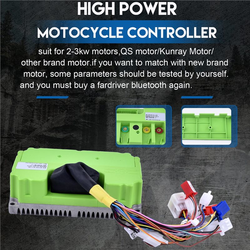 Sine Wave Controller 48V 72V 80A - Controlador de Onda Sinusoidal Fardriver 48V-72V