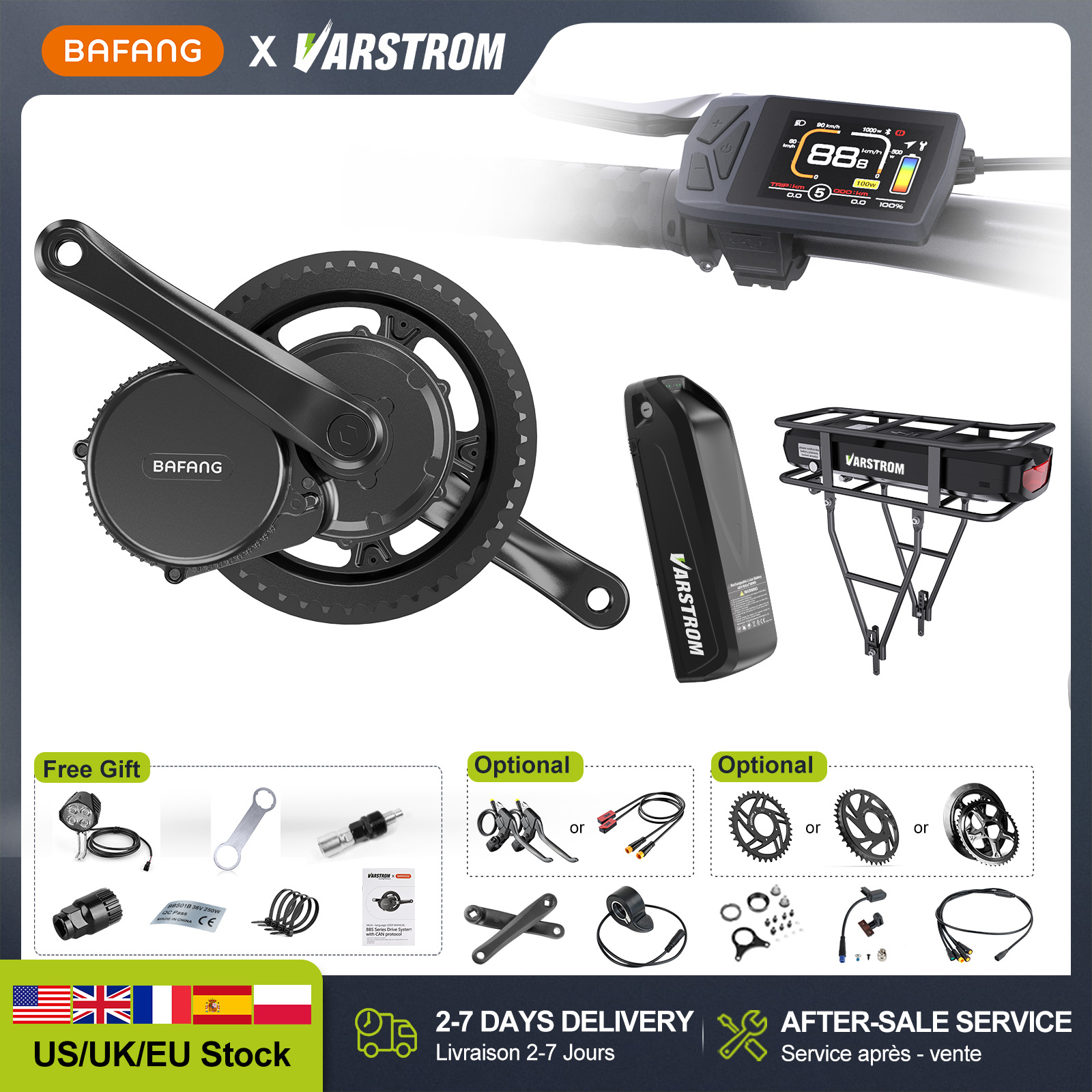 [Envío Directo desde EE. UU.]  - Bafang Bbshd 1000W Conversion Kit reseña y precio