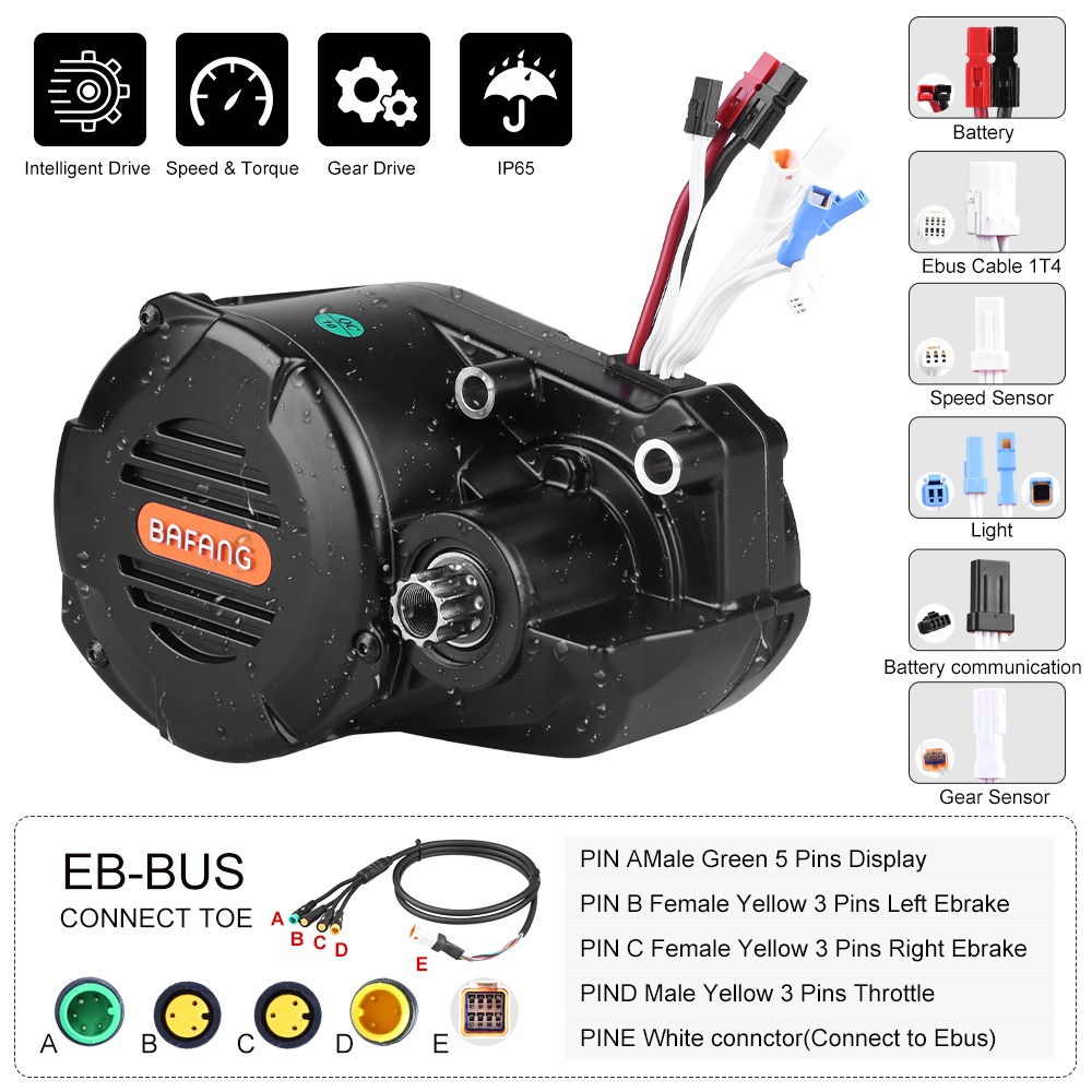Kit de Conversión de Bicicleta - Mid Drive Motor Kit 52V 1000W reseña y precio