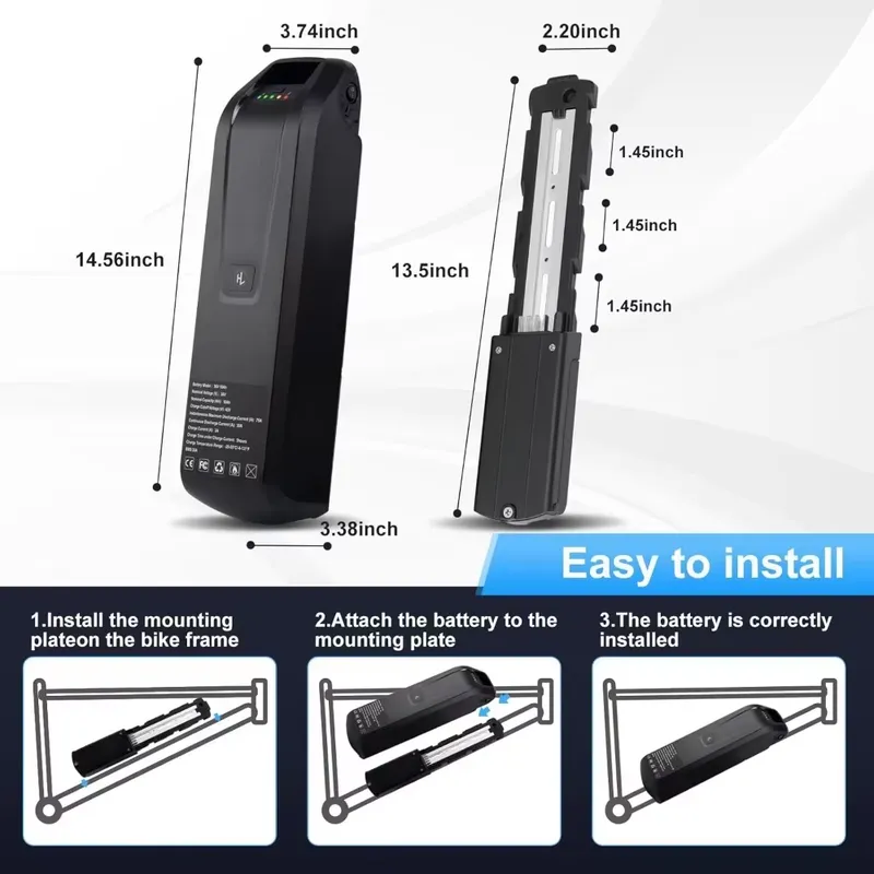 Batería Hailong para Bicicleta - Ebike Battery 48V 20Ah Hailong reseña y precio
