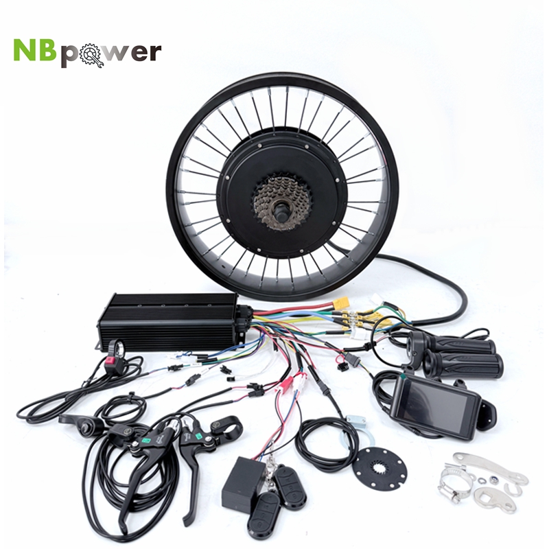 Kit de conversión de bicicleta - 72V 5000W Hub Motor Kit reseña y precio