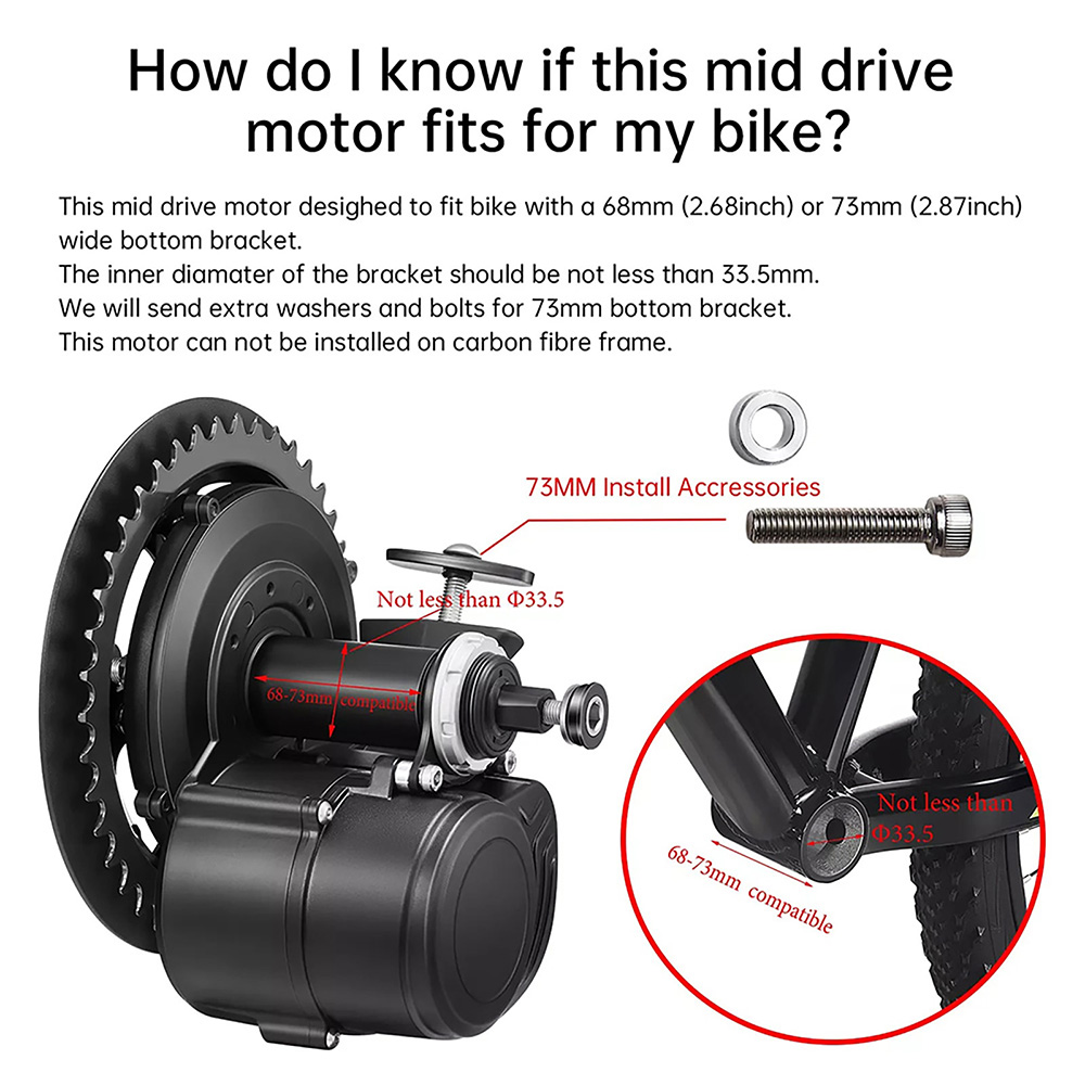 Kit de motor central TongSheng - Tongsheng Tsdz2B Mid Drive Motor reseña y precio