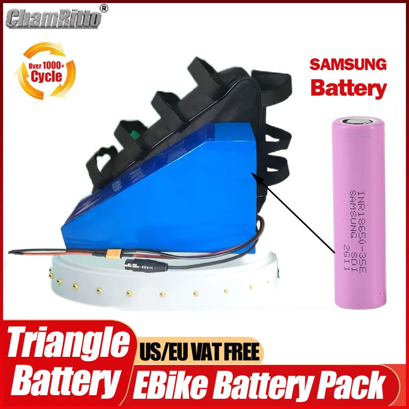 Batería triangular de litio pa - Ebike Conversion Kit 72V 3000W reseña y precio