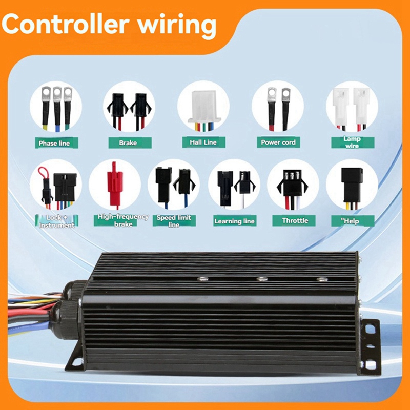 Controlador de Bicicleta Eléct - Sine Wave Controller 48V 72V 80A reseña y precio
