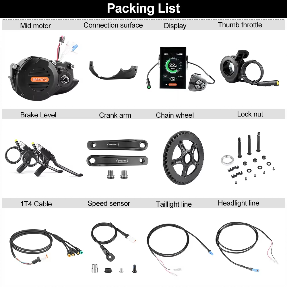 Bafang M620 G510 48V 52V 1000W - Mid Drive Motor Kit 52V 1000W reseña y precio
