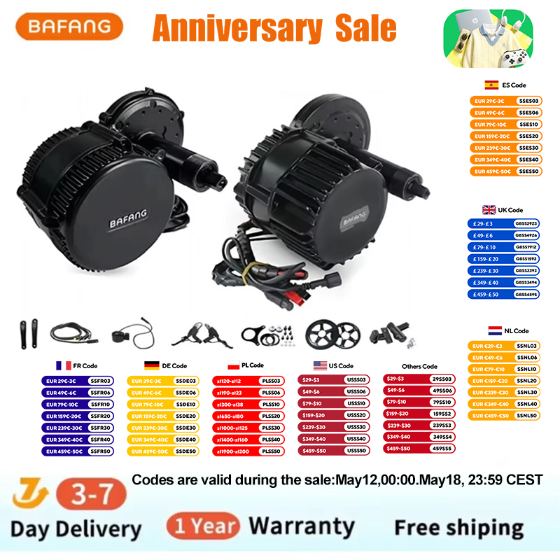 Bafang BBSHD 1000W 52V 48V 68m - Bafang Bbshd 1000W Conversion Kit reseña y precio
