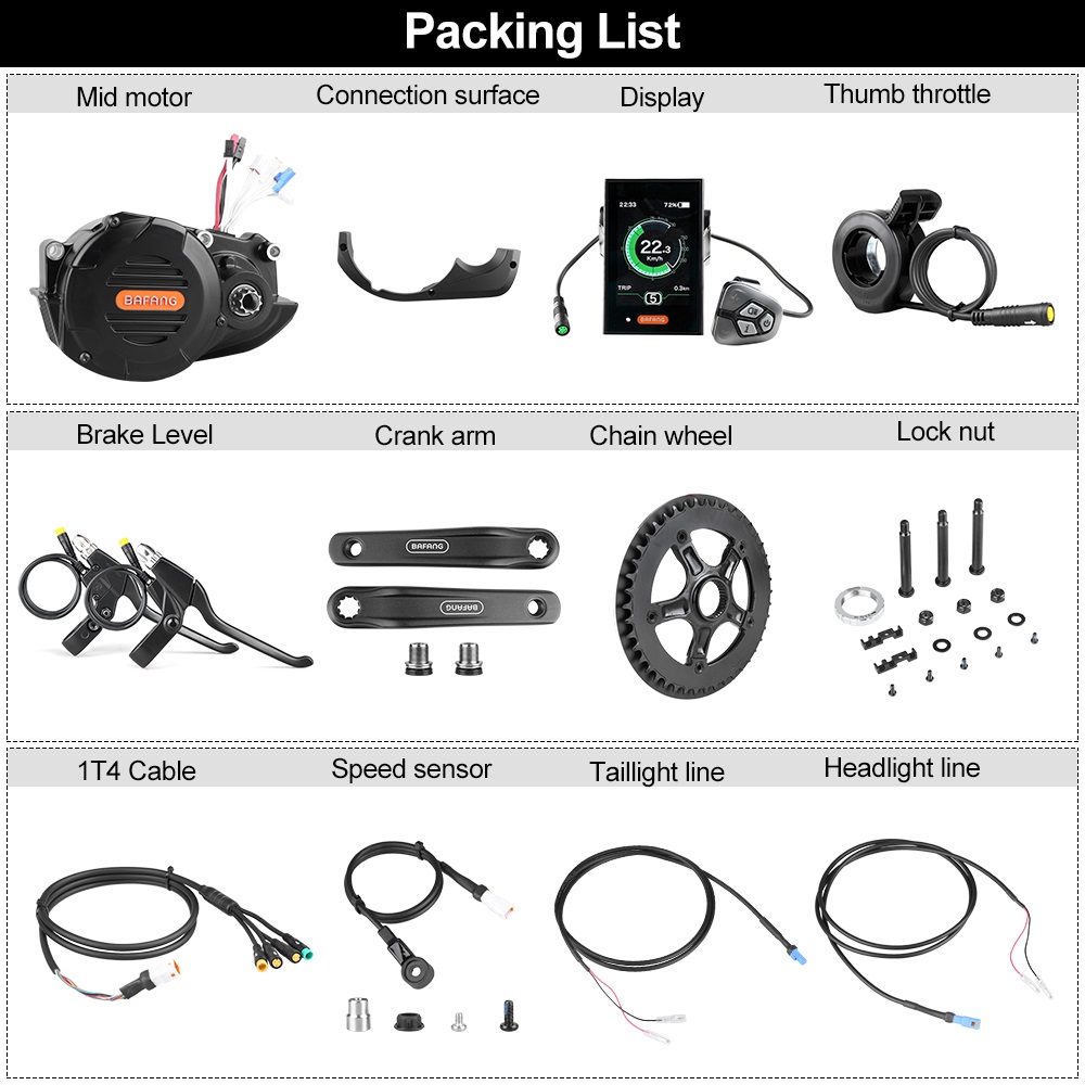 Bafang M620 G510 48V 52V 1000W - Mid Drive Motor Kit 52V 1000W reseña y precio