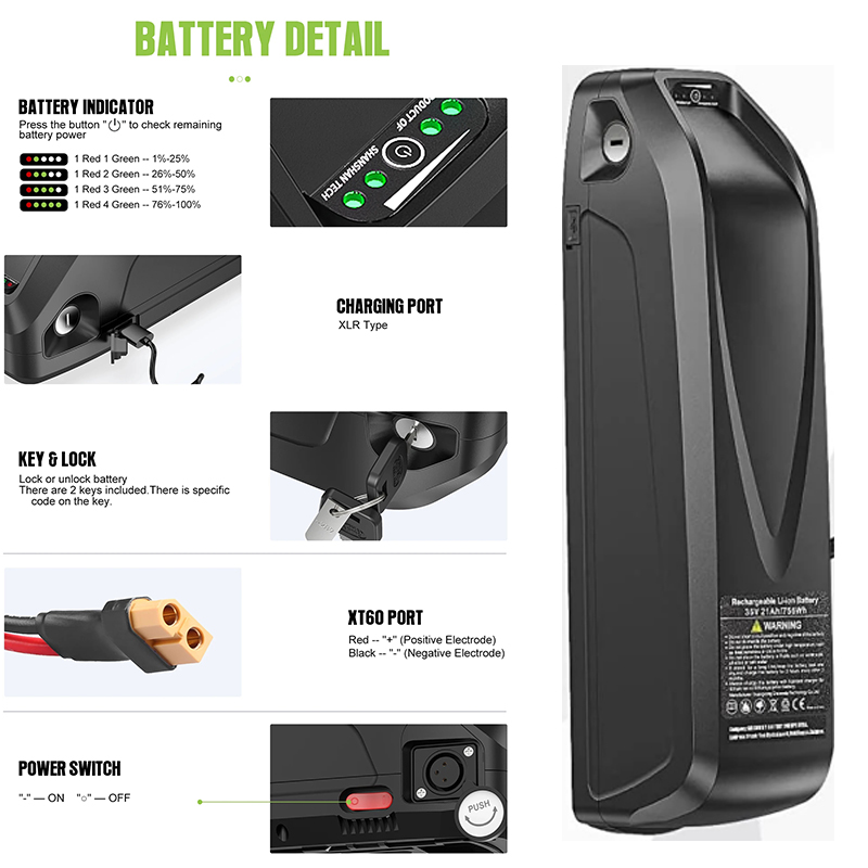 Batería para bicicleta eléctri - Ebike Battery 48V 20Ah Hailong reseña y precio